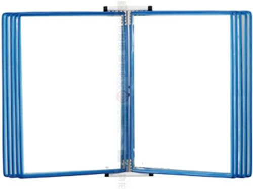 UZAMIRLEX Wandmontiert Poster Flip Holder Buch Display, mit 10 doppelseitigen Paneelen. Wandmontierter Aktenhalter for Umblättern for Dokumente im A4-/Letter-Format. Ideal(E)