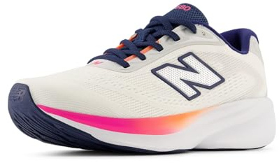 New Balance Women's Fresh Foam 680 v9 Running Shoe, Sea Salt/Tangerine Heat, 8.5