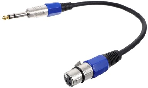 Kisangel 2pièces Adaptateur Xlr Vers Jack Câble Patch Pour Conversion Audio Lot De Mâle Femelle