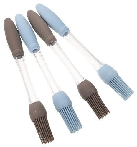 DOITOOL 4pièces Pinceaux à Badigeonner Silicone pour Cuisine Barbecue Beurre Sauce Et Marinade Lot de Ustensiles De Cuisine