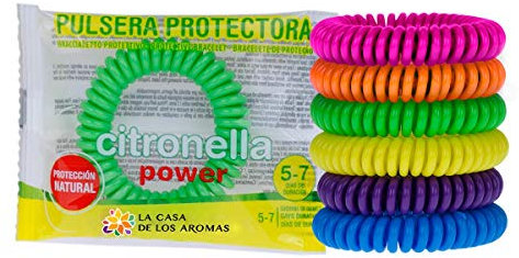 Pulsera Espiral Citronela Antimosquito Colores alteatorios