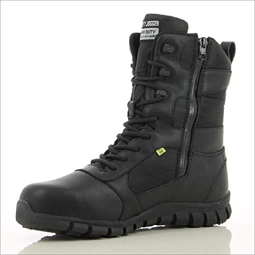 SAFETY JOGGER Taktischer Stiefel Herren oder Damen - SHARK - Sicherheitsschuhe fur Sicherheitspersonal, Carbon Zekenkappe, Zwischensohle, Rutschfest und Waserdicht, EU 43