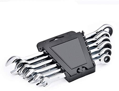 HIOD 5 Piezas 8-14mm Juego de Llaves con 72 Dientes Llave de Trinquete Multifunción Final Abierto / / Torx Llave Inglesa Kit de Herramientas de Llave de Trinquete