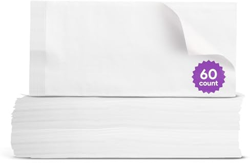 ProHeal einweg-trocken-reinigungstücher für babys und erwachsene, 60 graf (2 satz) - ultra soft cotton tissue waschlappen - 7 x 13 travel size -