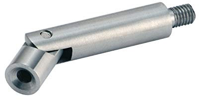 CROSO 200300 Verbindungsgelenkstift ø 12 mm, Länge 110 mm,Edelstahl geschliffen V2A, Silber