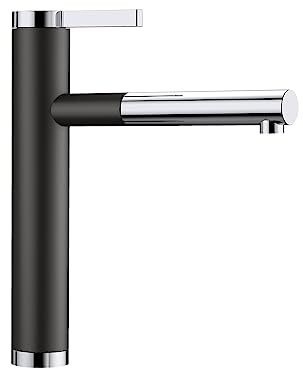 BLANCO LINEE-S | Küchenarmatur | Mit herausziehbarem Schlauch | Hochdruck | [4,6x24,8x28,1 cm] | Wasserqualität & wassersparend | Rückflussverhinderer | Keramik Kartusche