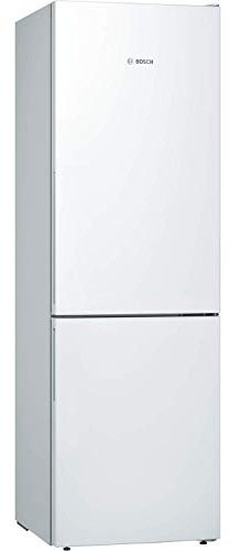 Bosch KGE36AWCA Serie 6 Kombination, 186 x 60 cm, 214 L Kühlen & 88 L Gefrieren, VitaFresh längere Frische, LowFrost seltener abtauen, LED-Beleuchtung gleichmäßige Ausleuchtung, Weiß