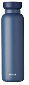 Mepal - Isolierflasche Ellipse - Doppelwandige Thermo Wasserflasche - Thermosflasche für Unterwegs - 12 Stunden heiß & 24 Stunden kalt - Edelstahl - 900 ml - Nordic denim