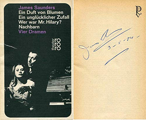 PLAYWRIGHT James Saunders autograph, signed book
