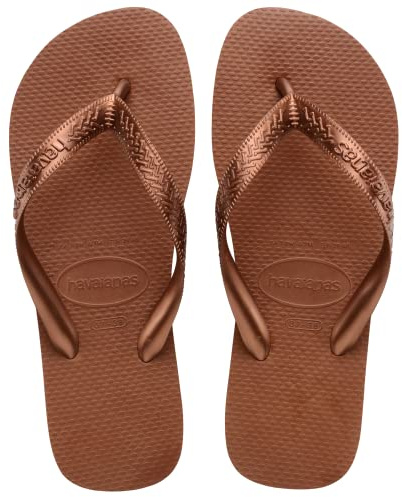 Havaianas Top Tiras, Infradito Donna, Rust Metallic Copper, 33/34 EU