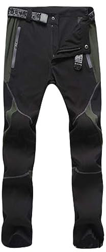 Trekkinghose Herren Wasserdicht Warm Gefüttert Regenhose Winter Leichte Lang Snowboardhose Softshellhose Winddicht Große Größen Fahrrad Skihose Outdoor Arbeitshosen Wanderhose Motorradhose