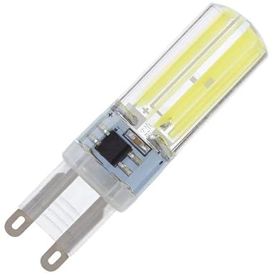 NuLoXx 3er Pack LED Stiftsockellampe COB Silikon G9 5W ersetzt 40W, 4000K neutralweiß (840) 400 Lumen, nicht dimmbar | G9 Stiftsockellampe | LED Stiftsockellampe | G9 LED | G9 Leuchtmittel
