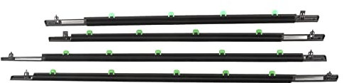 XTevu 4 pièces Garniture de moulure de fenêtre de Voiture Ceinture de moulure de fenêtre extérieure Kit de Joint d'étanchéité en Feutre de Balayage en Verre 72410 SWA A01 Joint de