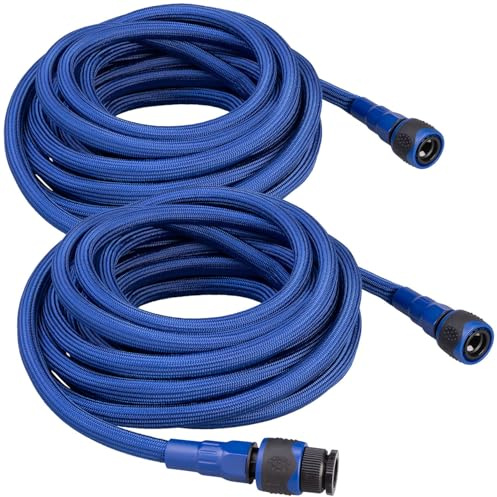 Semptec Urban Survival Technology Schlauch: 2er-Set Wasserschlauch in Lebensmittelqualität, 10 m (Wasserschlauch lebensmittelecht, Hochflexibler Gartenschlauch, Kanister)