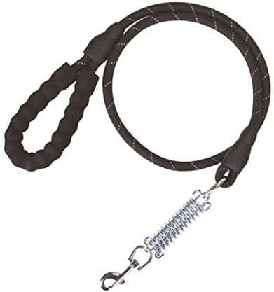 COLLBATH Laisse Rétractable avec Ressort Amortisseur pour Chien Moyen Corde Entraînement Résistante Aux Tractions Accessoire Réfléchissant pour Promenade Sécurisée Et Confort du Chien