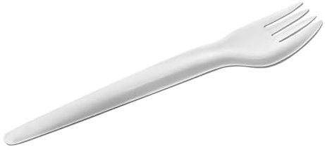 Monouso | 50 Tenedores de Cartón, 17cm, Color Blanco, Desechable,Resisteste a liquidos, Compostable, Ideal para degustaciones,Fiestas,Camping, Picnic, Eventos, Reciclable