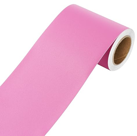 YENHOME Pink Wallpaper Border Peel and Stick Wall Border Trim Self Adhesive Wallpaper Border Pink Peel and Stick Wall Paper Borders for Bathroom Mirror Frame Borders 3X236 Bulletin Board Border