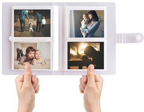 Fotoalbum, 80 Taschen, 40 Seiten, 10,2 x 7,6 cm, Bilderalben, transparent, Fotobuch, Ordner, Aufbewahrung, Postkarten-Organizer, Nachfüllseiten, Hochzeit, Baby, Geburtstag, Erinnerungsbuch, Andenken