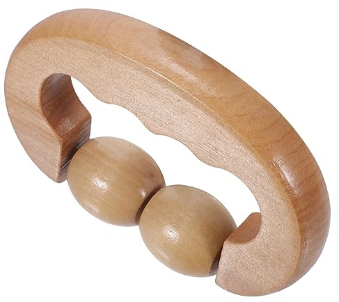 ibasenice Doppelroller Massagegerät Handroller für Muskelentspannung und Durchblutungsförderung Praktischer Faszienroller für Nacken Beine Rücken zur Effektiven Muskelmassage und
