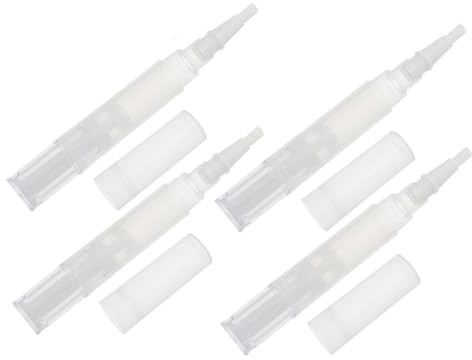SEWACC Leerer Nagelölstift 4 Ml mit Pinsel Nachfüllbarer Nagelpflege Applikator für Nagelnährstofföl Kompakter Kosmetikbehälter für Nagelkunst und Augenbrauenwachstum