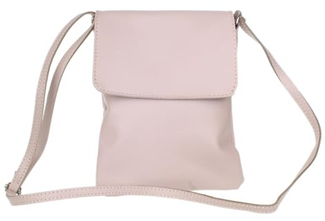 Girly Handbags Femme Sac à bandoulière en cuir italien pour femme, petit messager à bandoulière en cuir souple