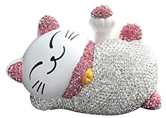 BYNYXI Wackelfigur Hund Katze Auto Armaturenbrett Dekoration Glücksbringer Schütteln Kopf Hund Puppe Verzierungen Auto Interieur Tischdeko Wackelfigur Katze Dekofigur für Auto Innendekoration