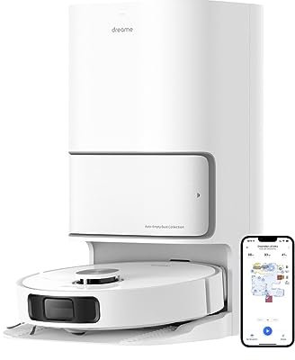 dreame L10 Ultra Robot Aspirateur Laveur avec Station, Vidage,Nettoyage,Séchage et Remplissage Automatique, Serpillère rotative, 5300 Pa, Navigation LDS, Cartographie 3D, et Application de Contrôle
