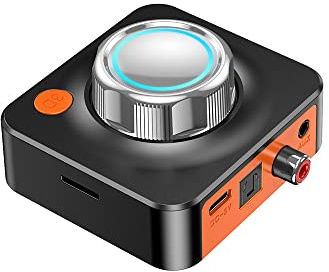 Baceyong Receptor Bluetooth 5.1, tarjeta TF estéreo 3D RCA de 3,5 mm, adaptador inalámbrico, para amplificador de altavoz, kit de audio digital para coche