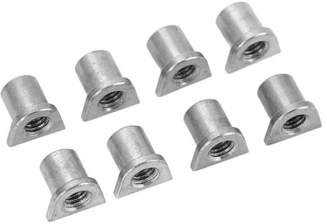 RC Caster Block Vite Copertura, Indossabile In Acciaio Inox RC C Hub Carrier Dado di Blocco 8pcs per 1/10 RC Auto