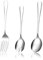 ZAMXHUG 3 Pezzi SCucchiaio Insalata, Set de Posate da Insalata,et Posate da Insalata, Set di Posate per Insalata, Cucchiai da Insalata, Forchetta da Insalata, Forchetta Insalata in Acciaio Inox