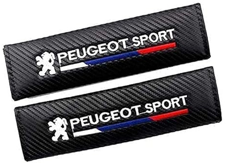 evimo 2 pièces Voiture Protège Ceinture de Sécurité Coussin, pour Peugeot Sport Durable Souple Confortables Rembourrage Ceinture Sécurité
