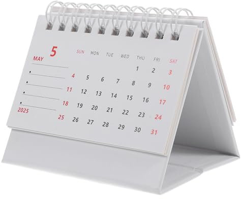 STOBOK Tischkalender 2025 Moderner Planer Stabiler Ständer Dekorativer Stehender Bürokalender