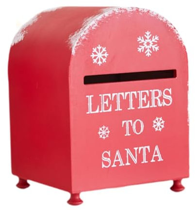 PNAJFUEL Décorations de Noël Boîte Aux Lettres de Noël Boîte Aux Lettres de Livraison de Noël Boîte Aux Lettres de Style Rétro Boîte Aux Lettres Express de Noël Pour Noël Ferme Extérieur Chambre