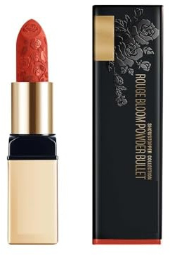 Rouge Bloom Powder Matte Bullet, High Impact Matte Finish, Weightless & Long-Lasting Up To 10Hrs, Infused With Vita Rose For Smooth & Moisturised Lips, Blurs Lip Lines - Peach Petal, 4 g (Pack Of 1)