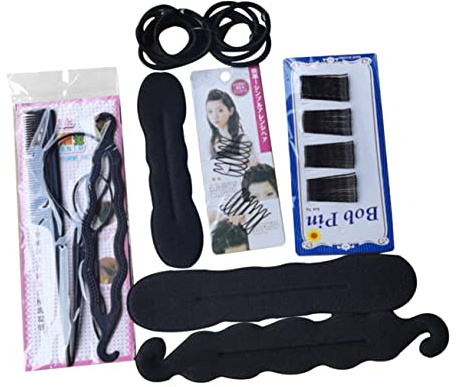 VALICLUD Hair Styling Set 79pcs Diy Hair Braiding and Donut Bun Maker Tools for Women for Easy Updo