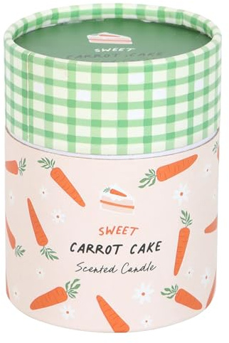 Sweet Carrot Cake Candle, Freshly Baked Scent, Charming Cake & Carrot Packaging, Perfect for Spring & Easter, Ideal Gift for Housewarmings & Celebrations, Long-Lasting Fragrance.
