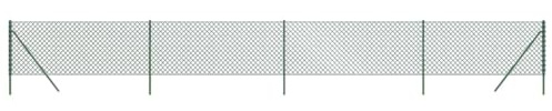Clôture de jardin en grillage vert 1 x 10 m – Clôture de jardin robuste pour brise-vue et clôture, résistante aux intempéries et facile d'entretien – Idéal pour le jardin, la terrasse et les bordures