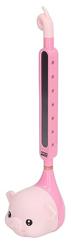 Tbest Otamaton Japanische Elektronische, Musikalische Instrumentsynthesizer, Kindersynthesizer Musik Cartoon -Form Multifunktionales Spielzeug Magic Toy, Tragbar, Spielzeug für Rosa Schwein (rosa