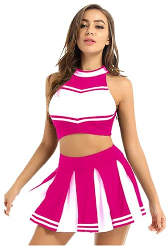 Generisch 2025 - Cheerleading-Kostüm für Damen, Rollenspiel-Cheerleading-Kostüm Wickelrock 36 (S)