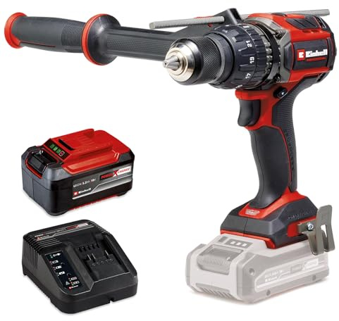 Einhell Professional Akku-Schlagbohrschrauber TP-CD 18/120 Li-i BL Power X-Change (18 V, Brushless, 120 Nm, Schlagbohrfunktion, 13 mm Bohrfutter, inkl. 5,2 Ah Akku & Ladegerät)
