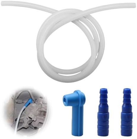 QYHON Bremsflüssigkeit DOT 4 Schlauch 1,2 m, Bremsschlauch Gummi robust | Robustes Fahrzeugersatz Zubehör für Bremssysteme, Bremsschlauch für Motorrad, Auto & LKW, Einfache Handhabung gummischlauch