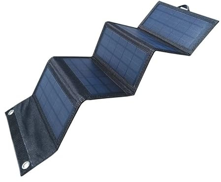 Placa Solar, Tablero De Carga Solar For Teléfono Móvil Plegable De 20W Panel De Generación De Energía Fotovoltaica De Salida De CC Multifunción USB