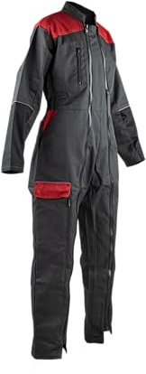 LMA Combinaison de travail ENFANT ELFE - GRIS SOMBRE/NOIR/ROUGE 14 ans - Vêtements de travail
