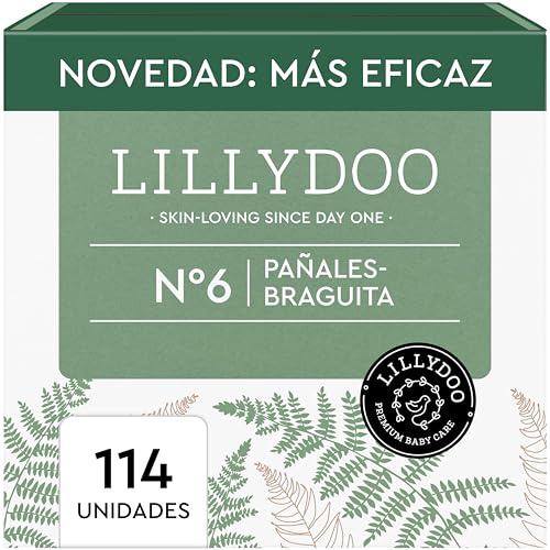 LILLYDOO Baby Windeln Pants Größe 6 (13+ kg), Monatsbox (114 Stück) | Höschenwindeln, Sicherer Auslaufschutz, Hautfreundlich, Ohne Lotionen für empfindliche Haut, Dermatologisch getestet