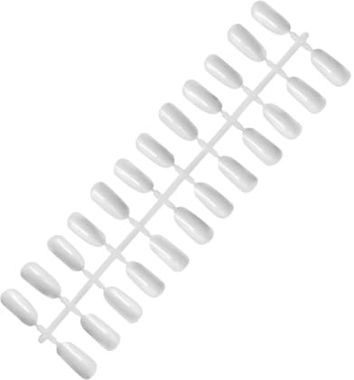 HONITANO 240 pièces Nuancier Ongles Blanc Palette Présentoir pour Nail Art et Pratique Extensions Tips Professionnel Entraînement Gel French Design