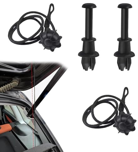 2 Stück Kofferraum Halteband Hutablage,Golf 6,Golf 5 Gti,Vw Golf 5 Zubehör,Hutablage Clips,Halteband Hutablage Universal,Kombinationssatz,Heckablage Strap Ersatz Für Vw Golf 6 5 4 Mk6 Gti R20