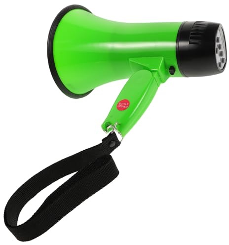 NIYANGLE Tragbares 25 watt Megafon mit 240 Sekunden Aufnahmefunktion Leichtes Outdoor Megaphon für Sicherheitsdienste Freiluftmärkte und Cheerleading Klarer Klang Handlicher