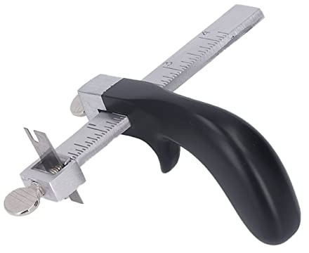 Alomejor Cortador de Tiras de Cuero Diseño de Estilo de Agarre de Cortador Manual de Artesanía en Cuero Herramienta Resistente y Duradera para Aficionados Acero Al Aluminio La Mayoría de los