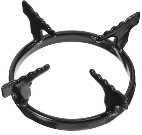WESIEVYA 1pièce Stand pour Cafetière sur Plaque à Gaz Résistant Chaleur Antidérapant et Stable Support Fer pour Pot à Café sur Cuisinière à Gaz Noir