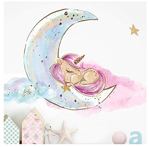 Little Deco Einhorn auf Mond DL214-9